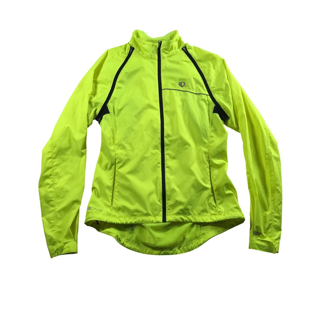 Pearl Izumi Elite Cycling Jacket Mens Medium Screaming Yellow Hi-Vis Full Zip
